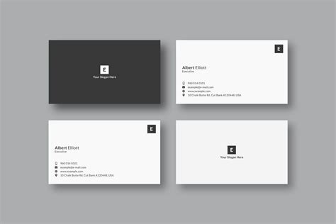 minimalistic business cards